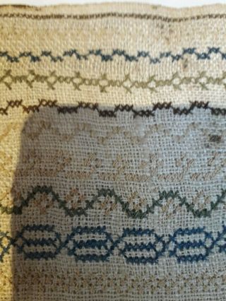 ANTIQUE 1834 GEORGIAN SAMPLER ELIZABETH SYMES HAND EMBROIDERY 4