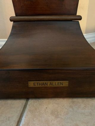 Ethan Allen Architectural Pedestal Plant Lamp Urn Vase Stand 2