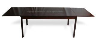 Brazilian Rosewood Danish Modern Draw Leaf Dining Table From 65 