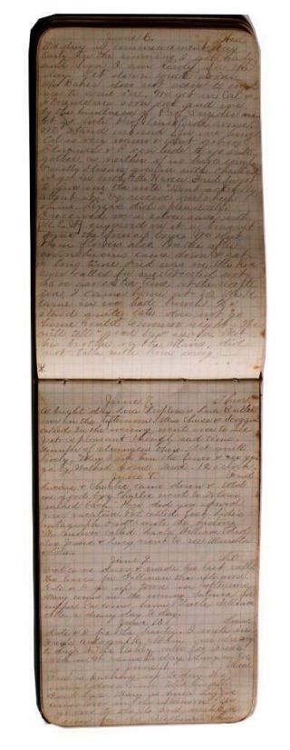 Diary Young Woman University of Illinois Handwritten 1883 2