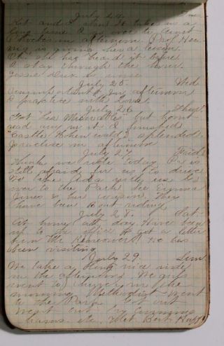 Diary Young Woman University of Illinois Handwritten 1883 3