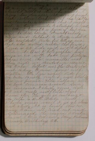 Diary Young Woman University of Illinois Handwritten 1883 4