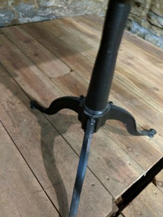 Antique Cast Iron Drafting Table W/ Pencil Arm Industrial Art Desk Study Office 4