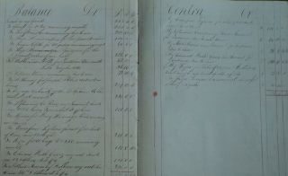 1852 SIR THOMAS JACKSON HSBC BANK - HIS OWN HAND WRITTEN PROPER ACCOUNTS LEGER 12