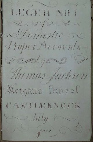 1852 Sir Thomas Jackson Hsbc Bank - His Own Hand Written Proper Accounts Leger