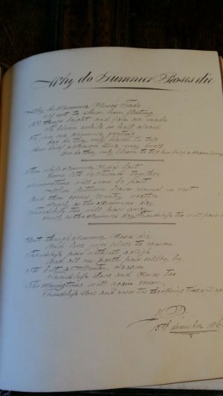 1849 ANTIQUE VICTORIAN SCRAP ALBUM POETRY MANUSCRIPT DRAWINGS EPHEMERA PRINTS 10