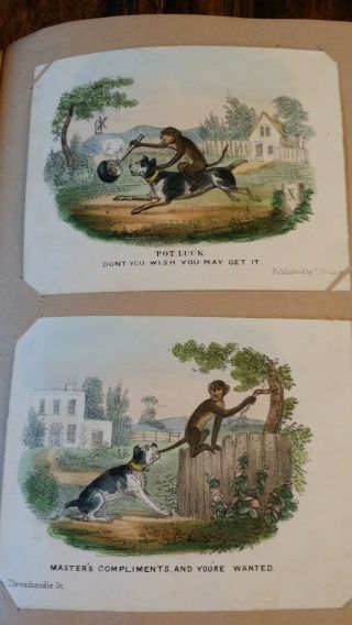 1849 ANTIQUE VICTORIAN SCRAP ALBUM POETRY MANUSCRIPT DRAWINGS EPHEMERA PRINTS 12