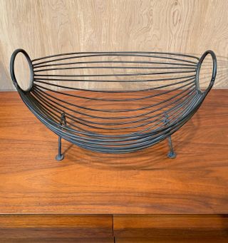 Iron Mid Century Table Basket By Ferris Shacknove