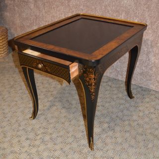 Vintage Drexel Asian Style Accent Table w/Drawer 2