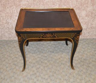 Vintage Drexel Asian Style Accent Table w/Drawer 3