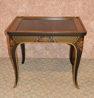 Vintage Drexel Asian Style Accent Table w/Drawer 6
