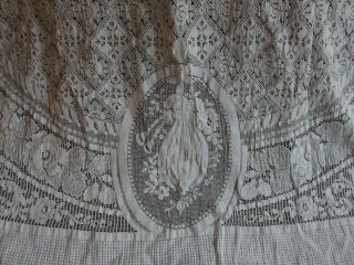 Antique bedspread filet lace 3