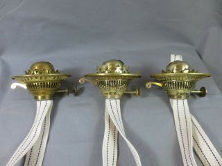 3 GOOD DUPLEX SCREW FIT OIL LAMP BURNERS 3