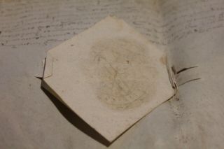 1623 Latin Very Large Manuscript Letter On Parchment Stamp Signed