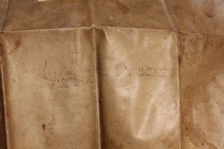 1623 LATIN very large manuscript letter on parchment stamp signed 4