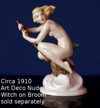 Large Dressel Kister Bathing Beauty Art Deco Nude Lady Porcelain Half Doll RARE 6