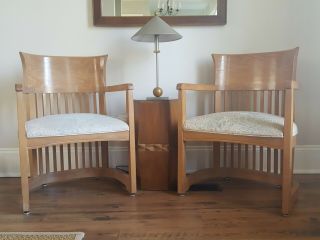 Frank Lloyd Wright Taliesin Barrel Style Chairs Contact for 3