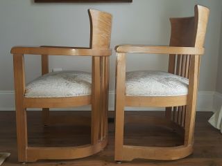 Frank Lloyd Wright Taliesin Barrel Style Chairs Contact for 7