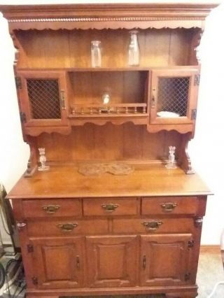 Tell City Chair Company Young Republic Solid Hard Rock Maple Hutch