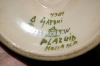 Vintage Gouda Art Pottery Vase,  c.  1930 3