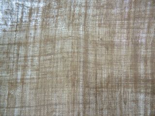 Antique homespun raw Flax thin Fabric 1890s Beige 52x900cm 8