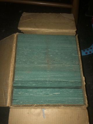 Box of 80 Vintage Matico Veined Plastic Asphalt C - 424 Asbestos 9x9 Floor Tile 7