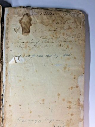 Old Antique 1824 Duanesburg,  N.  Y.  Handwritten Ledger & Scrapbook General Store 3