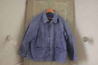 Jacket Work Wear Blue Coat French Farmer Clothing Bill Cunningham Cotton Denim