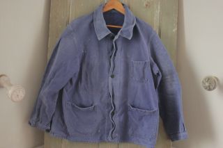 Jacket Work wear blue Coat French Farmer clothing Bill Cunningham cotton denim 2