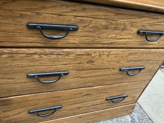 Pair Brandt Ranch Oak Chest Dressers Mid Century 1960 ' s Cowboy 8