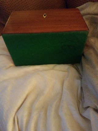 Antique Wooden Tea Caddy Box 7