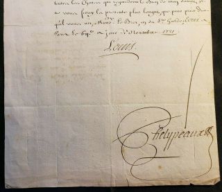 KING LOUIS XV AUTOGRAPH – Letter to the President of the Parlament d ' Aix 1721 5