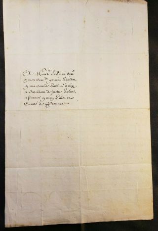 KING LOUIS XV AUTOGRAPH – Letter to the President of the Parlament d ' Aix 1721 8