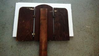 Antique Mirror Dresser Vanity Desk Top Tri Fold Wood Back 20 