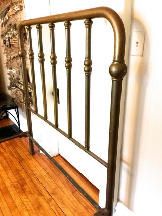 Authentic Antique Brass Bed made by F.  R.  Co.  Full 3