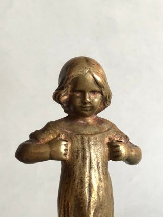 Antique Austria Peter Tereszczuk Bronze Girl Tinker Bell Signed 2