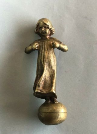 Antique Austria Peter Tereszczuk Bronze Girl Tinker Bell Signed 6