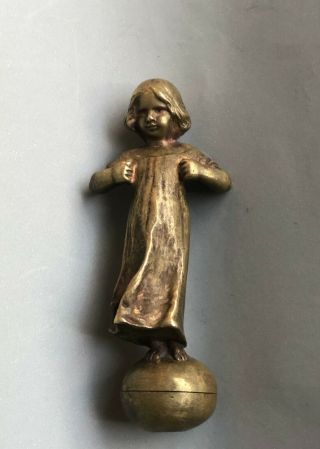 Antique Austria Peter Tereszczuk Bronze Girl Tinker Bell Signed 7
