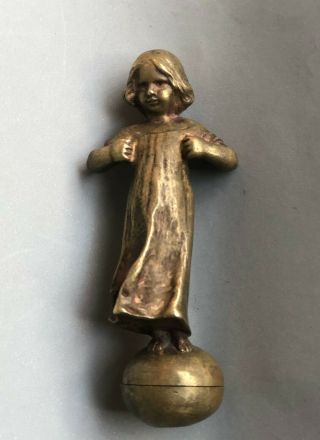 Antique Austria Peter Tereszczuk Bronze Girl Tinker Bell Signed 9