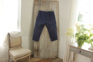 Vintage Pants French travaille bleus Work wear denim blue 40 inch waist slacks 5