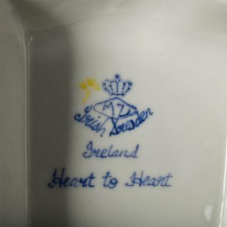 Vintage Irish Dresden Lace Porcelain Grouping,  HEART TO HEART.  C XX. 10