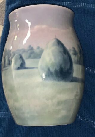 Antique Vase Vintage Hand Painted Art Lamp