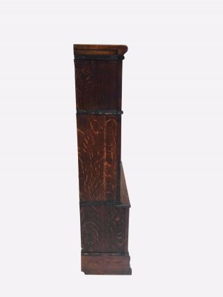 19TH C GLOBE WERNICKE ANTIQUE OAK BARRISTER STACKING BOOKCASE XL 