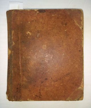 Handwritten Ledger Of Ash Merchant Work Diary/canandaigua/ontario County Ny 1825