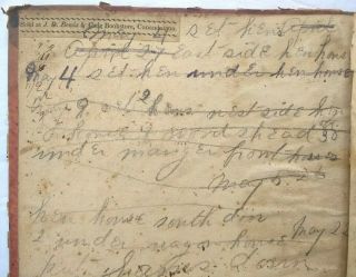 HANDWRITTEN LEDGER OF ASH MERCHANT Work Diary/Canandaigua/Ontario County NY 1825 3