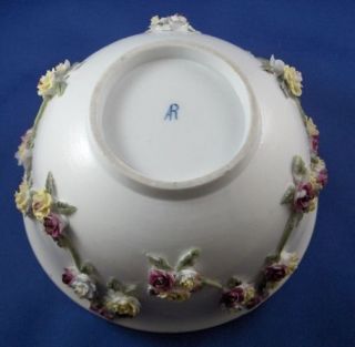 Antique German / French Mystery Porcelain Serving Dish Bowl Porzellan Schale 8