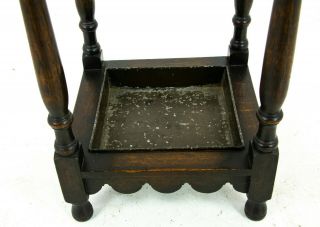 Antique Umbrella Stand,  Carved Oak Scottish Stick Stand,  Scotland 1910,  B1437 6