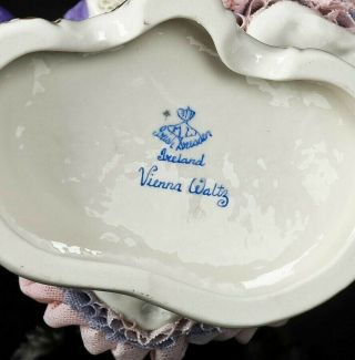 Vintage Irish Dresden Lace Porcelain,  Vienna Waltz. 12