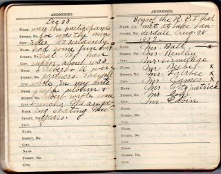 1903 Handwritten Diary Edna Kenyon Detroit MI Summer Trip to Salem NY 17yr Old 11