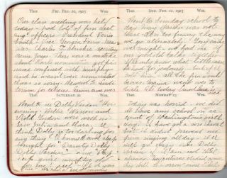 1903 Handwritten Diary Edna Kenyon Detroit MI Summer Trip to Salem NY 17yr Old 5